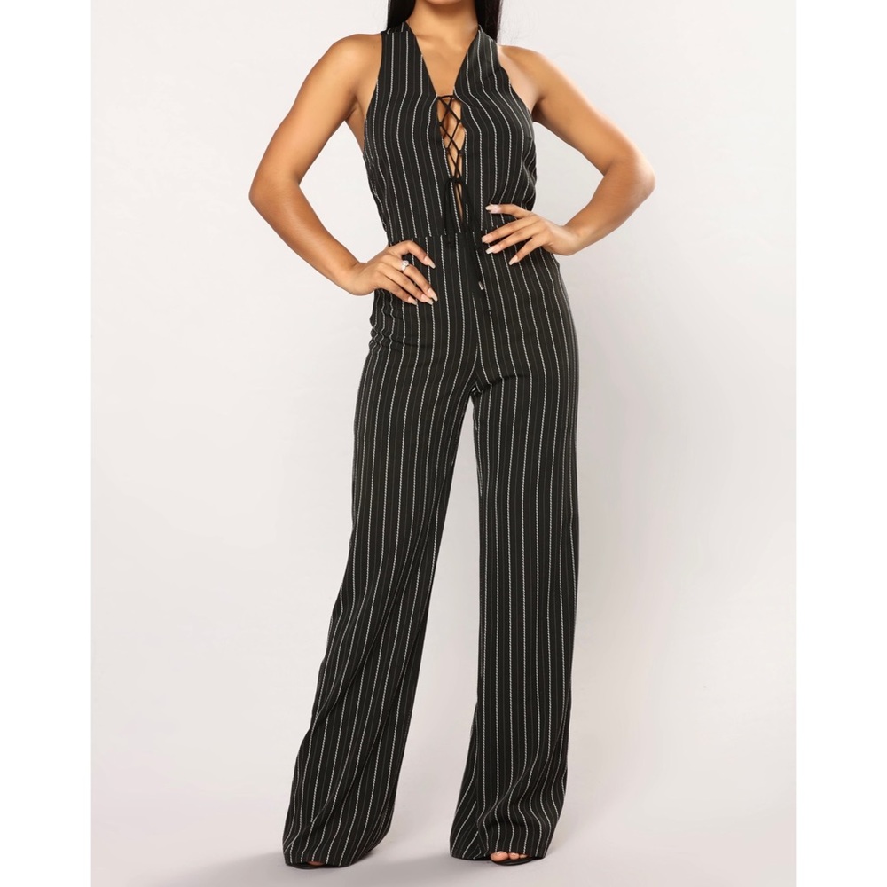 Stripe Jumpsuit